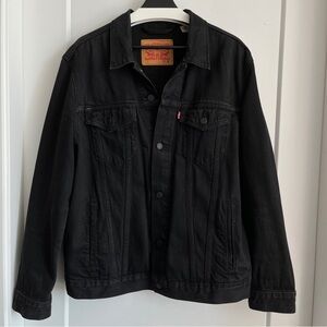Levi's Men's Black Denim Jean Jacket